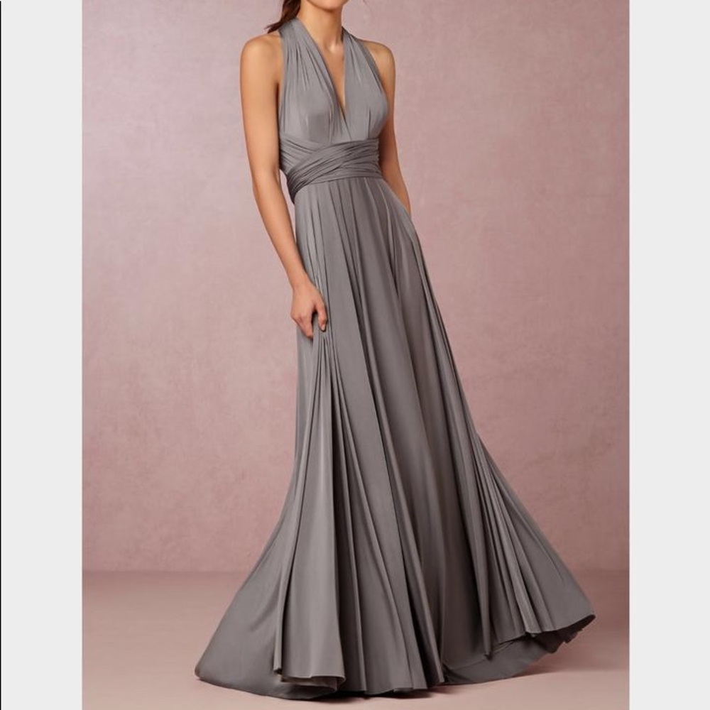 Twobirds convertible grey dress. Size A.